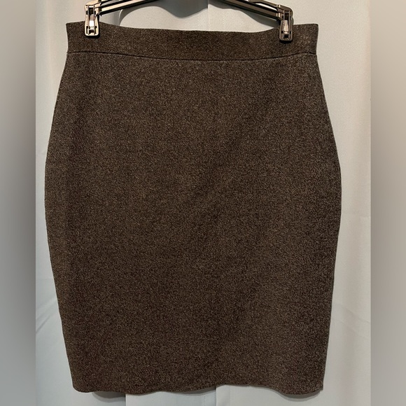 EILEEN FISHER Tencel Merino Wool Stretch Knit Pencil Skirt Size S gray - Picture 1 of 5